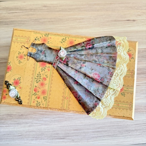 Floral Wooden Decorative Jewelry Box - Picture 5 of 9